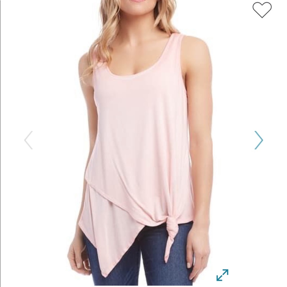 Karen Kane Vintage Wash Knot Tank